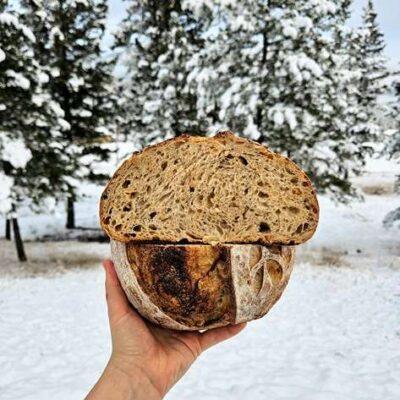 rosemary garlic sourdough bread
