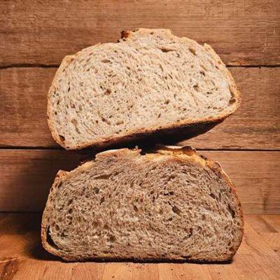 light rye and caraway sourdough