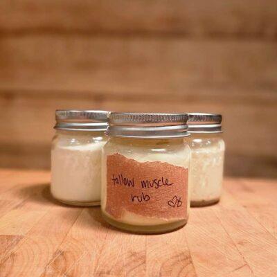 tallow muscle rub