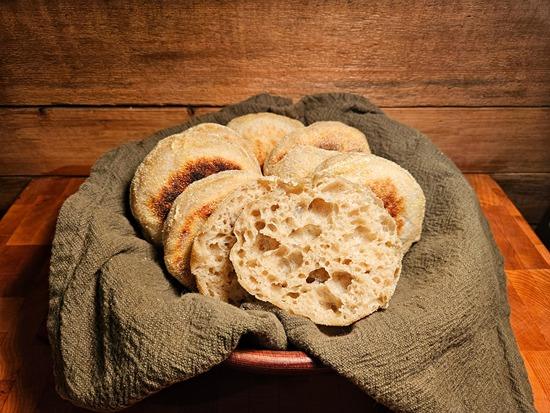 sourdough english muffins